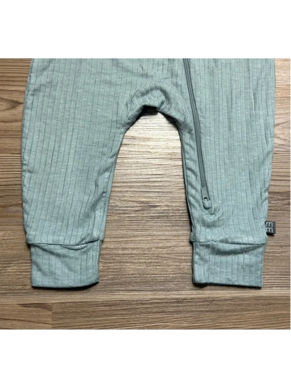 Baby Modern Moments by Gerber Blue/Green Ribbed zip up 12 Months